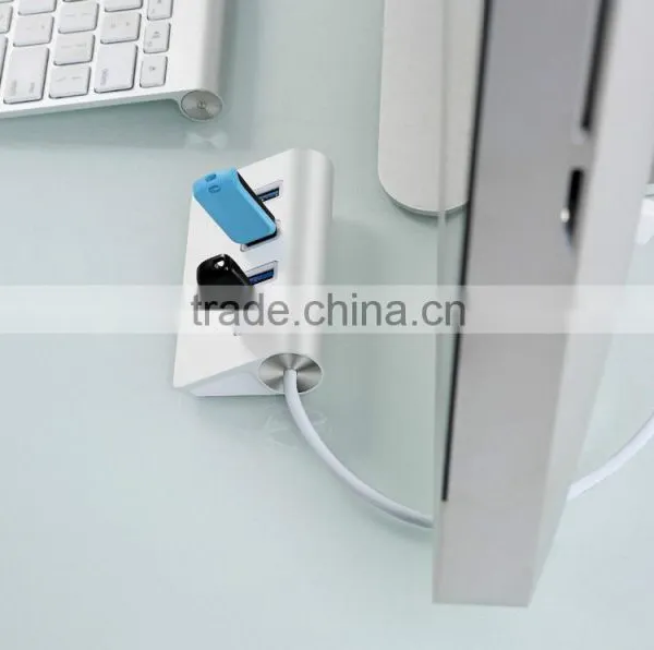 Top Grade Usb Por Hub Suppliers, Aluminum 4 Port Usb 3.0 Hub (30" Cable) photo-2