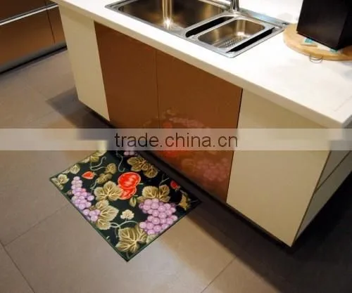 Flower&fruits Pattern Anti-slip Kitchen Rugs Floor Prevent Mat photo-5