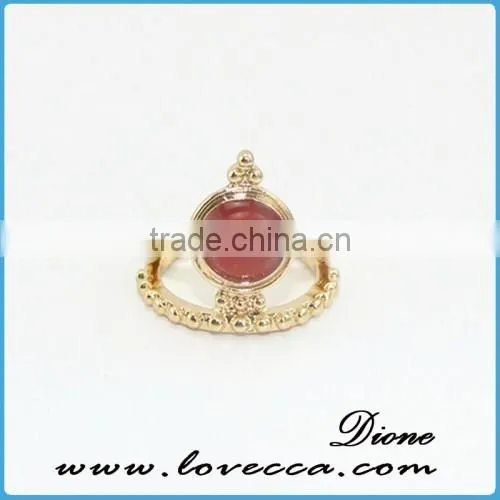 Latest Imitation Green Gemstone Ring Women Jewelry From Guandong photo-2