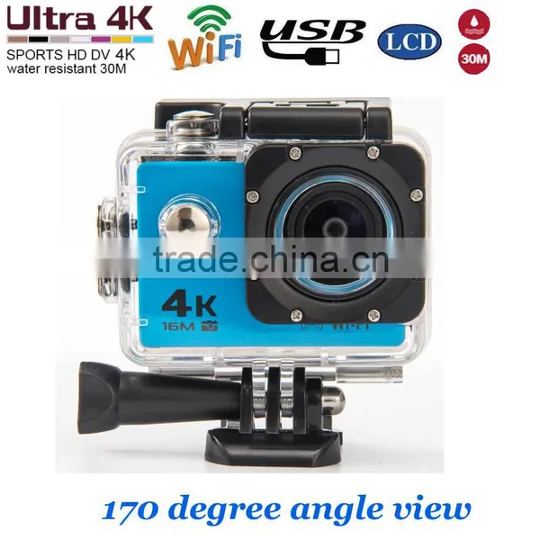Waterproof 30m IP68 Sport Action Camera WIFI Sports DV 2 Inch LCD 4K 30FPS 170 Degree Fish Eye Lens Support APP photo-3
