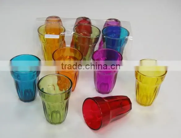 6PIECES GLASS DRINKING SET ITH PVC COVER