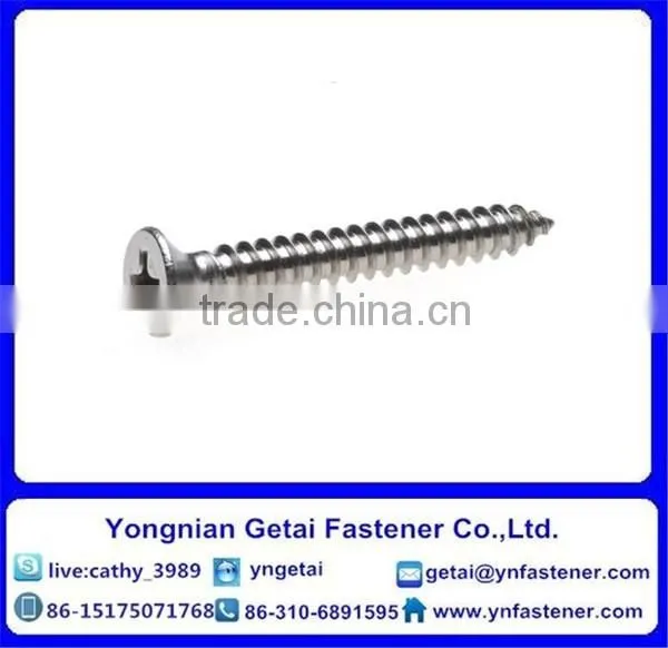 Stainless Steel Self-Tapping Screws With Cross Recessed Pan/ Countersunk Head/raised Countersunk Head ,DIN933/931 H.D.G photo-3