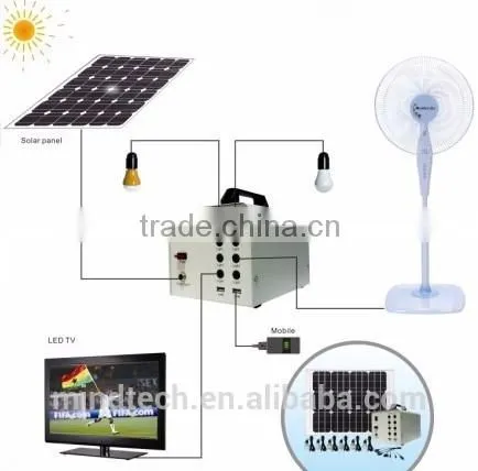 40W 18V Solar Power System Lead Acid Battery photo-3