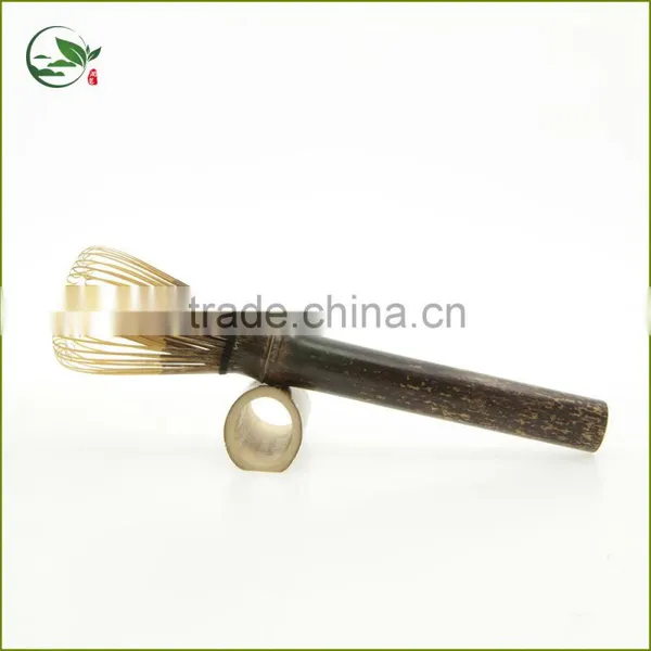 Durable Long Handle Bamboo Ceremonial Matcha Tea Powder Whisk Set photo-6