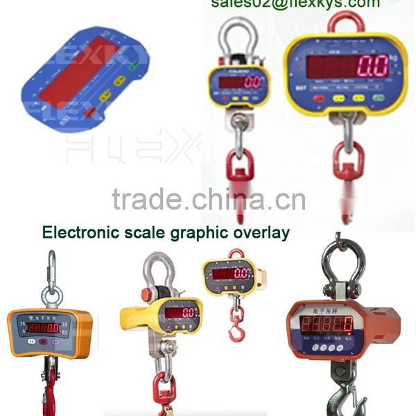Electronic Hanging Scale Switch Membrane Flat Button Graphic Overlays photo-6