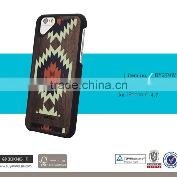 Mobile Accessories Laser Engraving Custom Design Plastic Frame Wooden Cell Phone Case for Iphone 6s Case Wood Factory Price photo-5