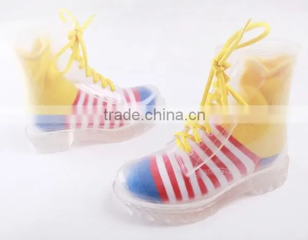 Candy Colors Women PVC Rain Boots Cheap Ankle PVC Rain Shoes photo-6