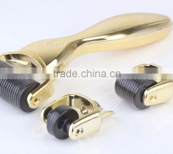 Newest ! 3 in 1 Derma Roller Needles Stainless Micro Needle Therapy Derma Roller photo-4