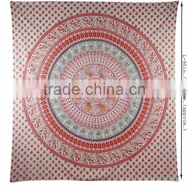Wall Hanging Hippie Elephant Mandala Bedspread Ethnic Throw Art India Indian Tapestry photo-4