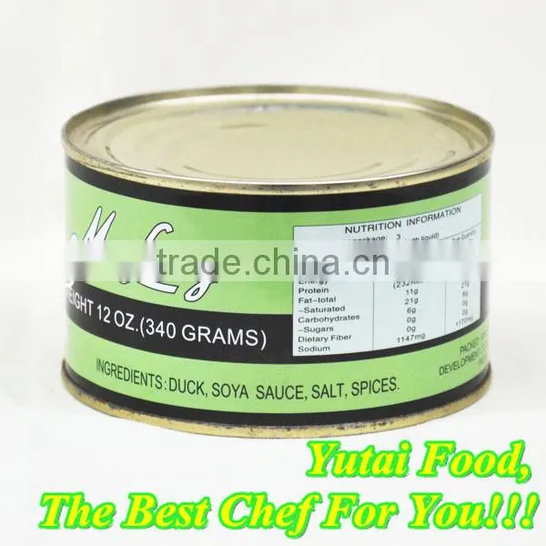 Wholesale Canned Stewed Duck Meat Food Packaging Tin Can