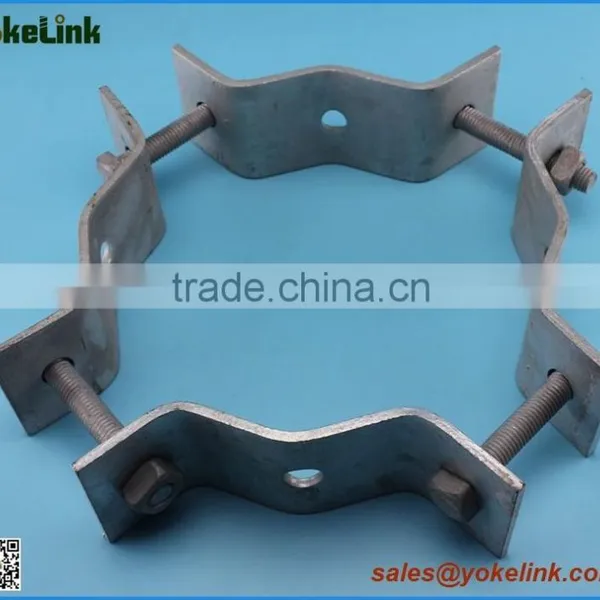 Hot Dip Galvanized 2-way/4-way Double Offset Pole Band photo-5