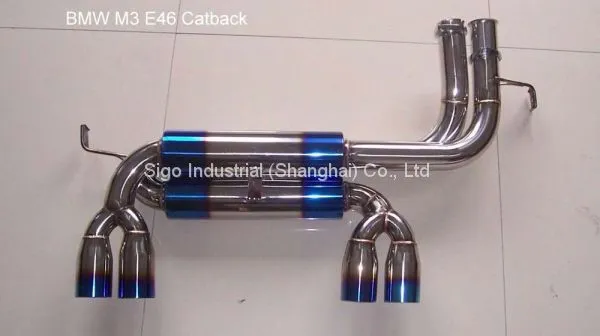 Mertop Titanium STAINLESS STEEL DUAL BACK EXHAUST SYSTEM 2.75