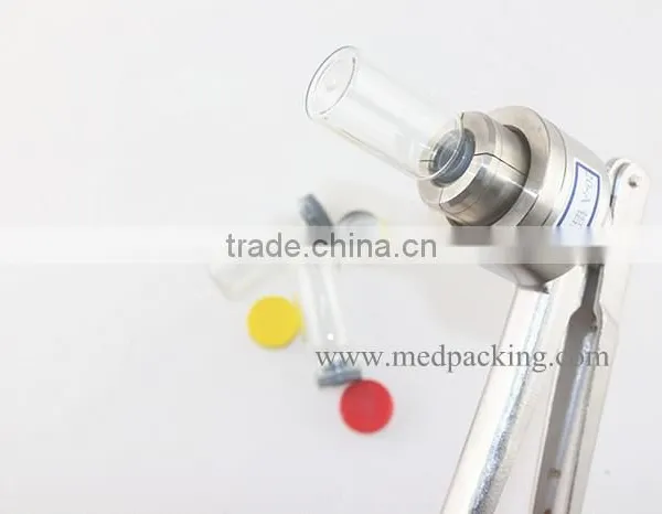 100sets/ Lot 10ml Glass Vials+20mm Vial Stopper + 20mm Flip off Caps + 1pcs 20mm Vial Crimper photo-3