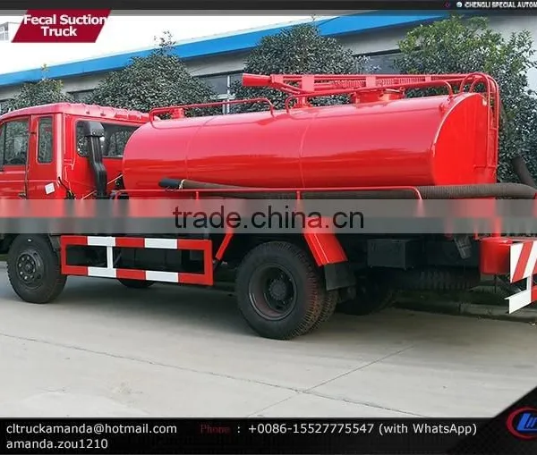 4*2 170hp 7000-8000 Liters Fecal Suction Truck Dongfeng Vacuum Truck 8m3 photo-4