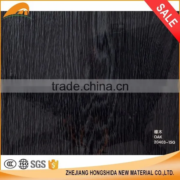 PVC Wood Grain Paper Laminate Decorative Film Used for Furniture photo-2