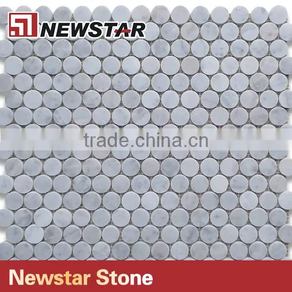 Newstar Bathrooms Shower Tile Design Marble for Flooring Mosaic photo-5