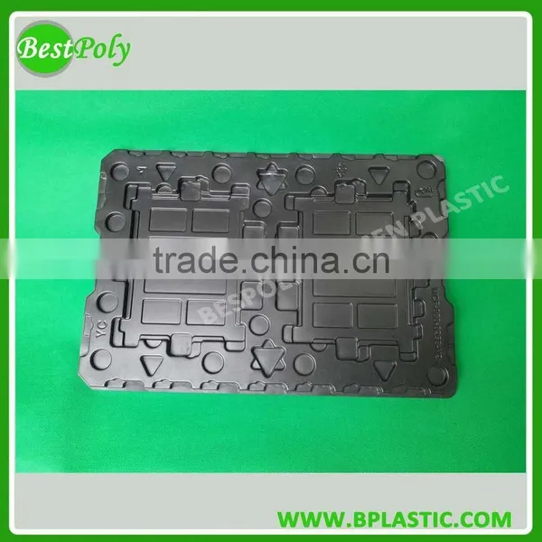 CUSTOMIZE BIG BLACK PLASTIC TRAYS BLACK THERMOFORMED BLISTER TRAYS photo-6