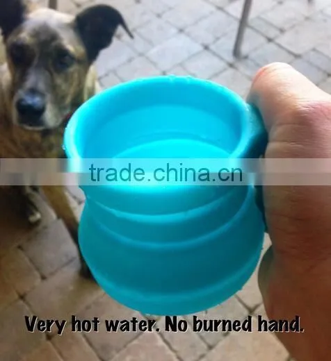 Silicone Travel Collapsible Camping Cup With Lid photo-2