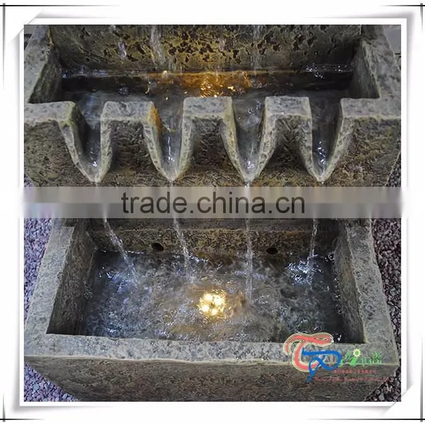 Three Tiers Polyresin Indoor Water Fountain photo-3