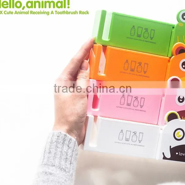 N161 New Products Cartoon Animal Sucker Family Toothbrush Holder photo-5