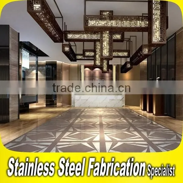 Custom Made Interior Stainless Steel 5 Star Hotel Lobby Decoration photo-4