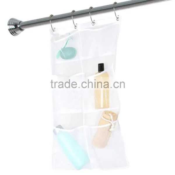 Hanging Mesh Pocket Organizer/6 Pockets Hanging Mesh Shower Caddy/Shower Organizer photo-2