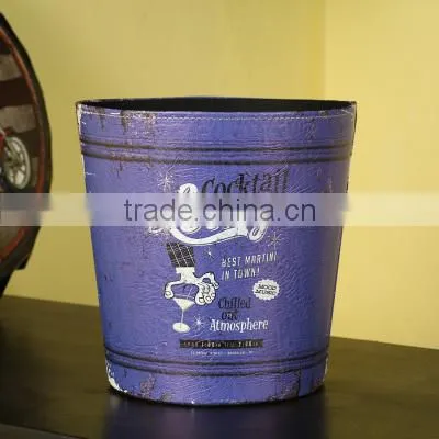Inno-crea Home Office Waterproof Decorative Leather Trash Can photo-5
