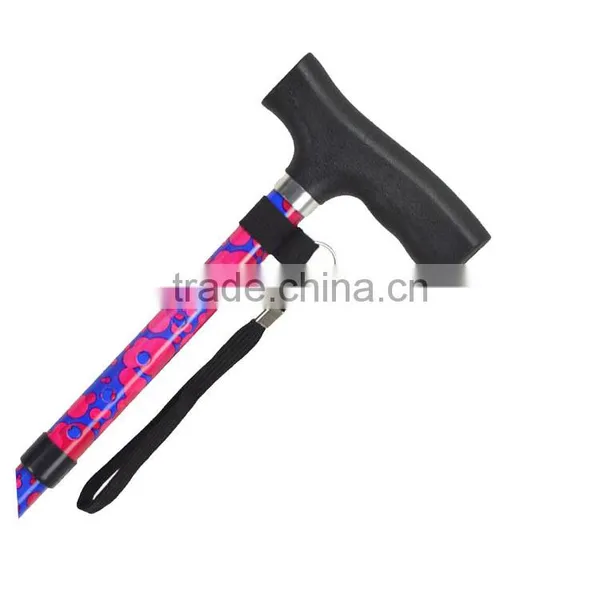 Foldable Walk Cane, Portable Walking Stick for Old, PP Especial Handle, SZ17019F photo-2