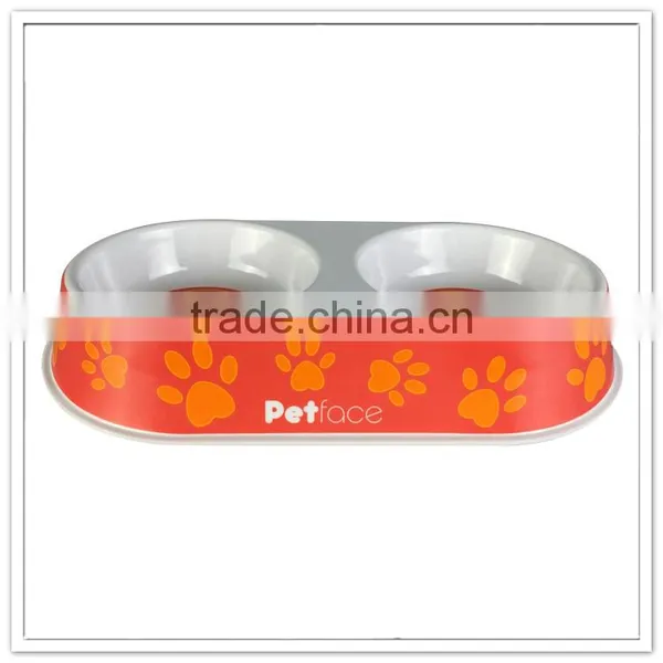 Promoted Plastic per Bowl With Rubber Ring, Personalized Melamine Dog Bowl photo-2