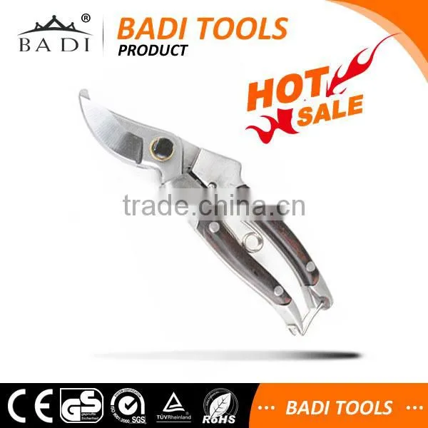 High Grade and Quality Stainless Steel Garden Pruning Shear With Wood Handle photo-3