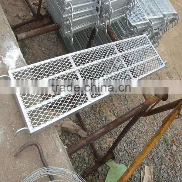 Galvanized Metal Walk Board With Hook for Building Scaffolding System