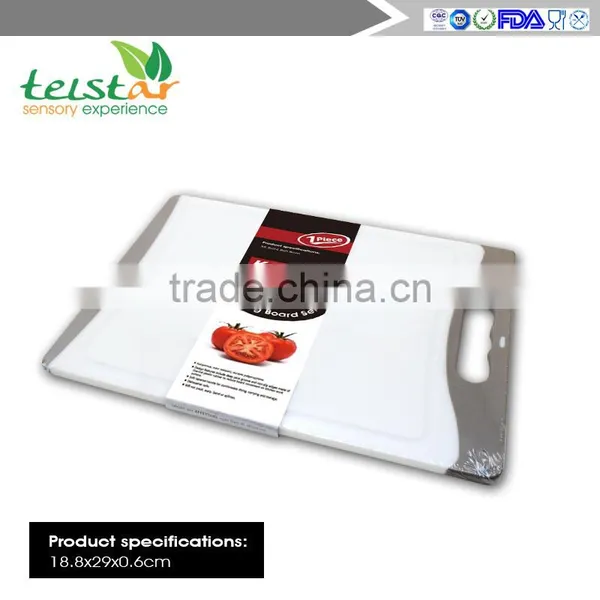 2-Piece Dishwasher Safe Plastic Cutting Board Set With Non-Slip Feet and Deep Drip Juice Groove photo-5