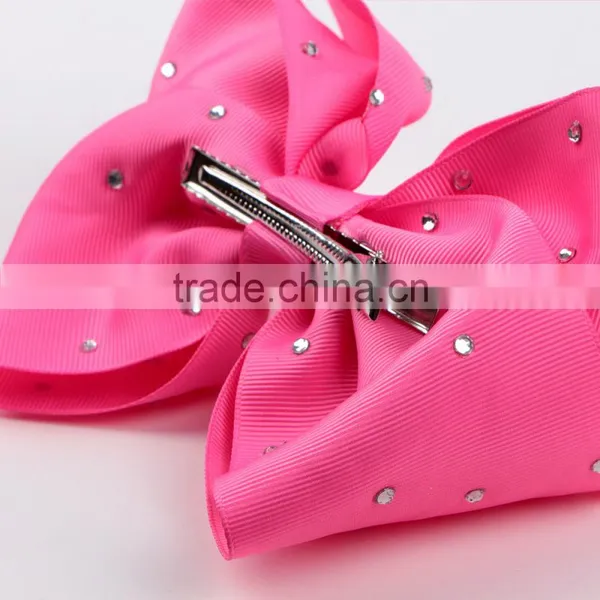 Promotion Seasonal Women Large Rhinestone Jojo Siwa Hair Bow With Clips photo-5