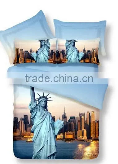 Custom Digital Printed Cheap Bright Bedding Set Duvet Cover photo-4
