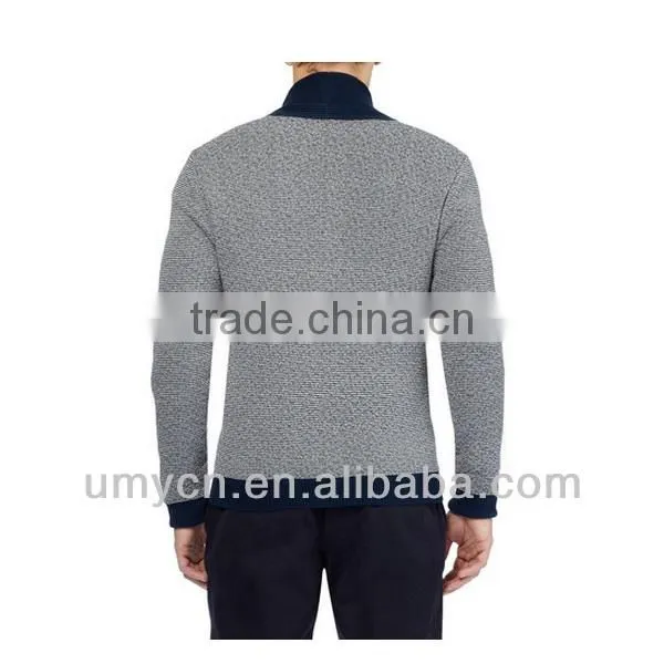 Melange Pocketed Latest Men's Cardigan Man Sweater photo-3