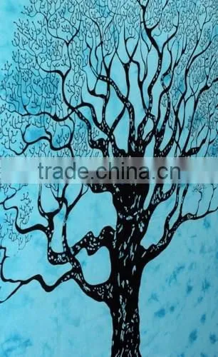 Hippie Tapestry Mandala Tapestry Wall Hanging Sky Blue photo-3