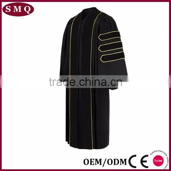 Wholesale Adult Size School Uniform Doctoral Graduation Gown photo-5