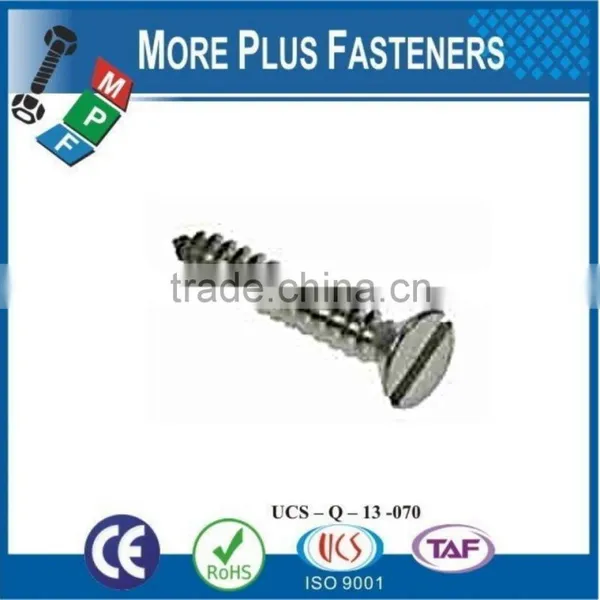 Made in Taiwan ISO 1482c BS 4174 Slotted Countersunk Head Tapping Screws photo-6
