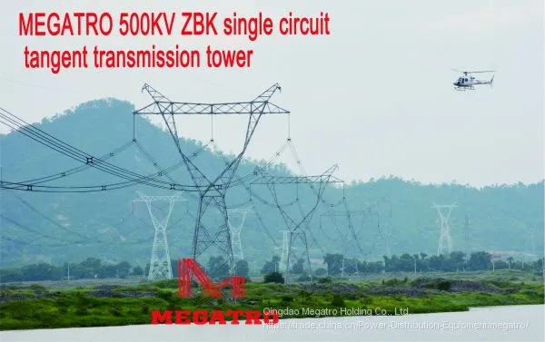 MEGATRO 500KV 5A3 ZBK Single Circuit Tangent Transmission Tower