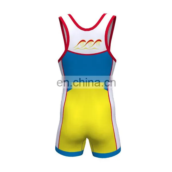 Custom Sublimated Printing Wrestling Singlets photo-4