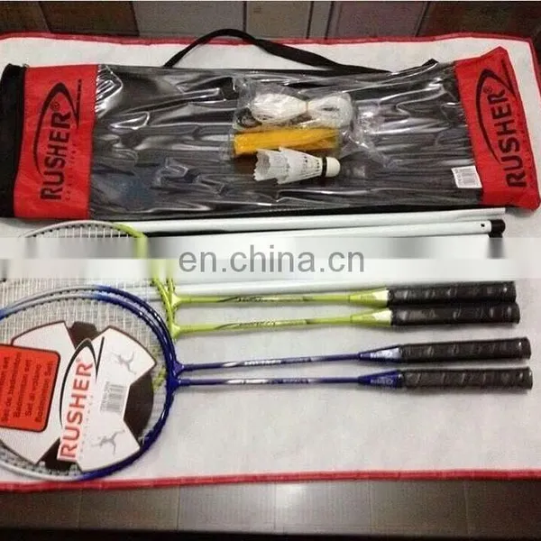 4 Badminton Racket Beach Badminton Shuttlecock Set With Net photo-2