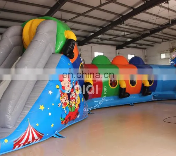 QIQI Newest Cater Pillar Tunnel Toy,46ft Inflatable Clown Tunnel photo-6