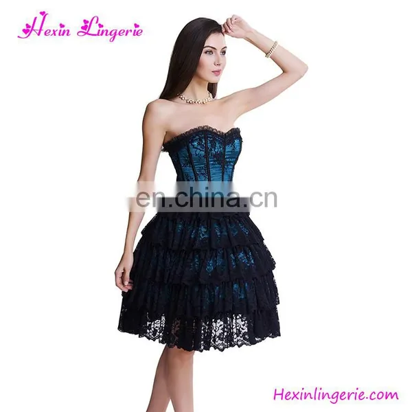 Fast Shipping Lace Strapless Body Shaper Dress Corset Sexy photo-4