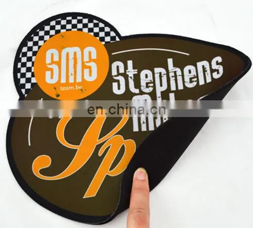 Customized Die Cut Shape Printed Non-slip Mouse Mat Pvc photo-4