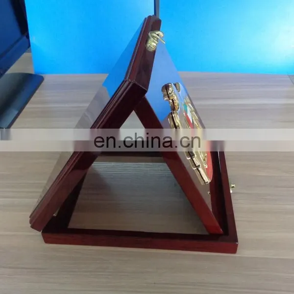 3D Eagle Wooden Case Trophy for National Day photo-3