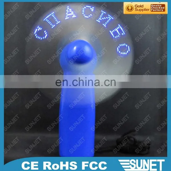 Mini Portable Power Bank Air Cooling Fan With Custom Led Message photo-2