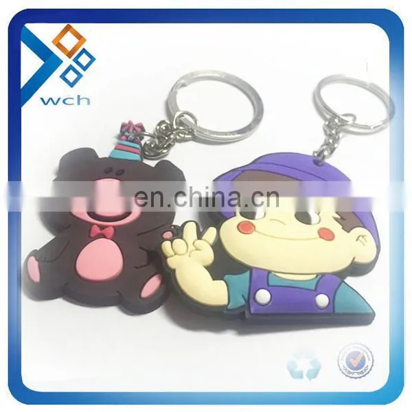Wholesale 3D Rubber Custom Silicone Keychain
