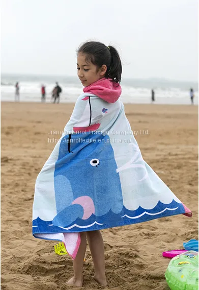 100% Cotton Children's Hooded Beach Towel Hot-sale in Amazon photo-3