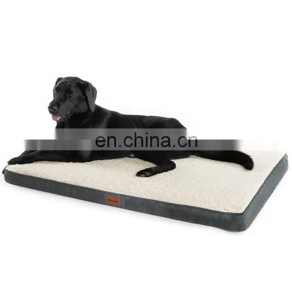 2020 Comfy Portable Modern Indestructible Grey 30"X20"X3" Raised Dog Pet Mat Bed photo-4