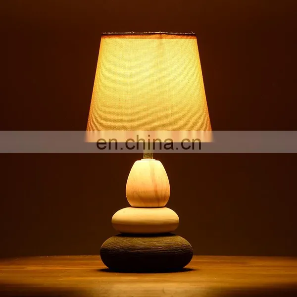 New Design of Stone Ceramic Table Lamp for Bedroom and Indoor Room photo-7